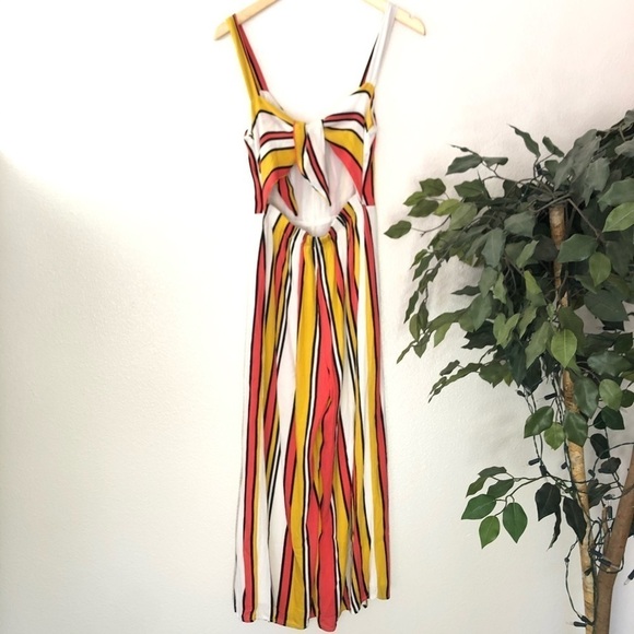 Lulus Striped Tie Back Jumpsuit - Picture 7 of 7